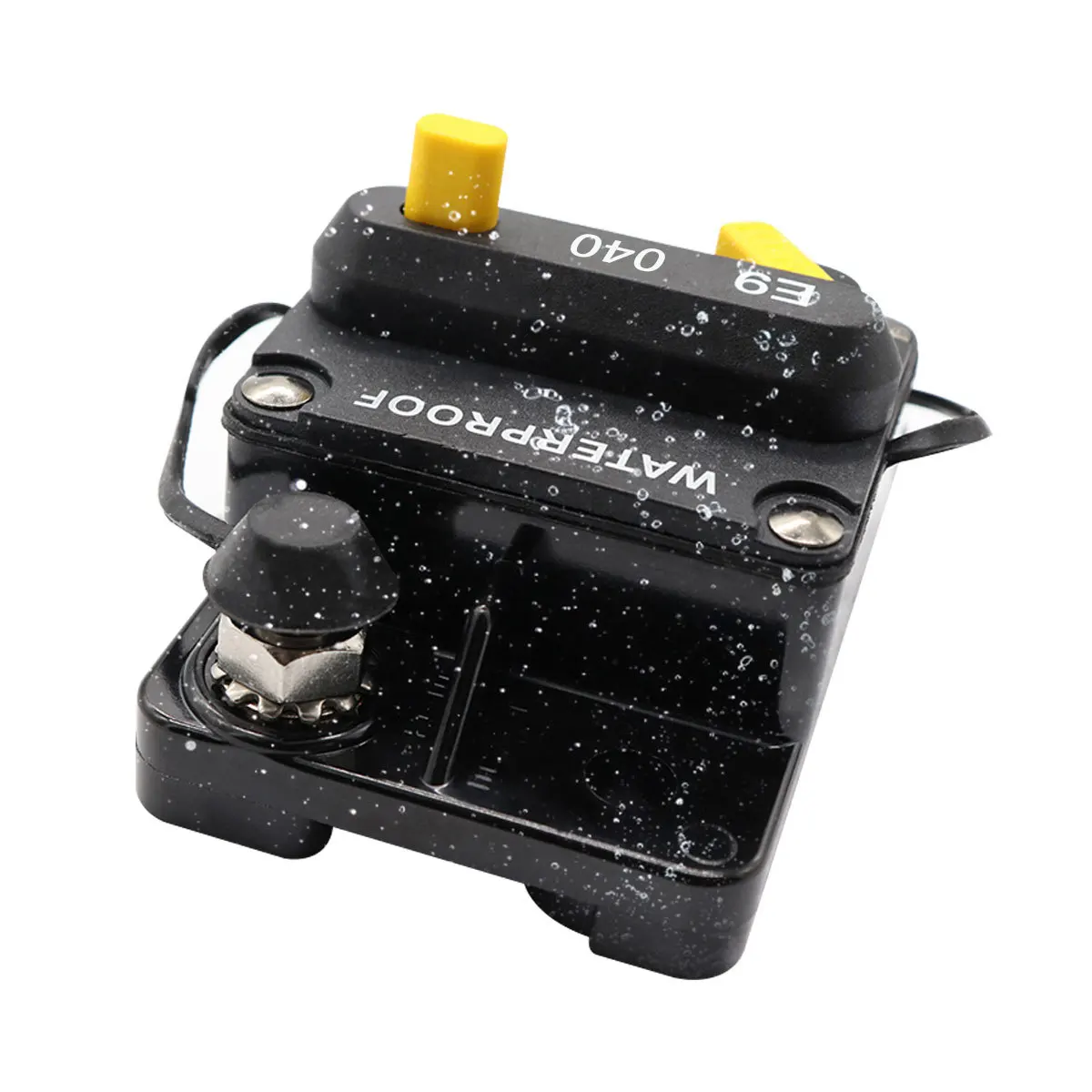 DC 12V-72V 40A Waterproof Circuit Breaker Fuse Holder with Manual Reset for Marine Trolling Motors Boat ATV 40A