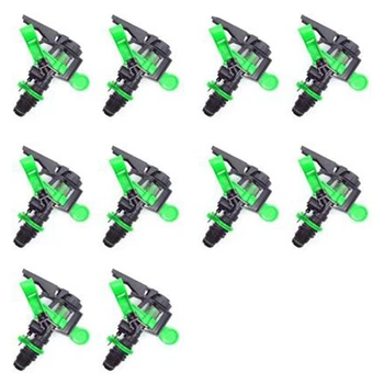 

10Pcs 360 Degree Adjustable Rocker Sprinkler Irrigation Systems and Agricultural Gardens Save Water Cooling Equipment