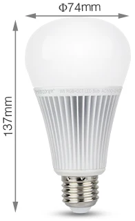 Miboxer 9 Вт RGB+ CCT светодиодный светильник FUT012 E27 свет AC100~ 240 В умная Светодиодная лампа 2,4 г дистанционное/приложение управление