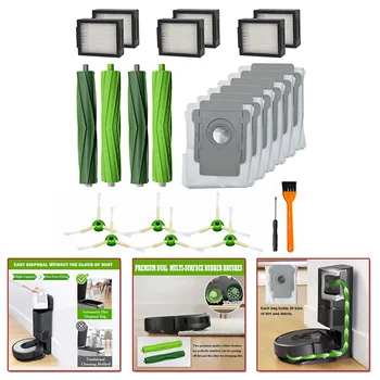 

Dust Bags Cleaning Brush Filters Set Suitable For IRobot Roomba Series IRobot I7 E5 E6 Vacuum Cleaner Kit