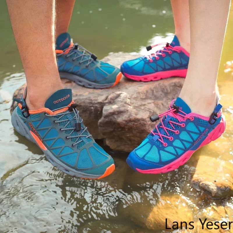 

Hiking Shoes For Men Women Trekking Outdoor Sport Non Slip Tactical Climbing Shoe Water Upstream Ladies Sneakers Quick Drying