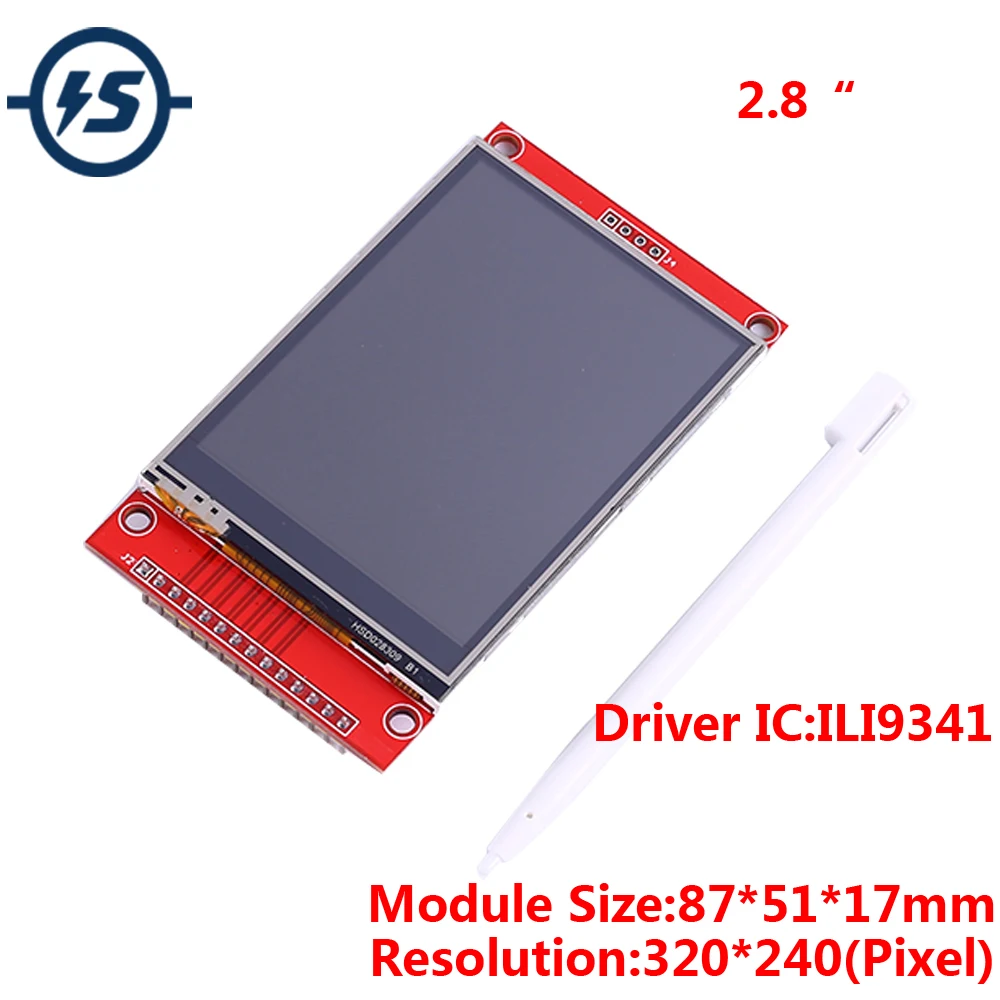 Модуль сенсорного ЖК дисплея 2 8 дюйма SPI 320x240 RGB TFT драйвер ILI9341 320*240 с разъемом для SD