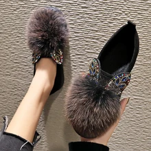 Новинка года; женская обувь с мехом; сезон весна-осень; замшевая обувь; стильная, удобная и милая обувь