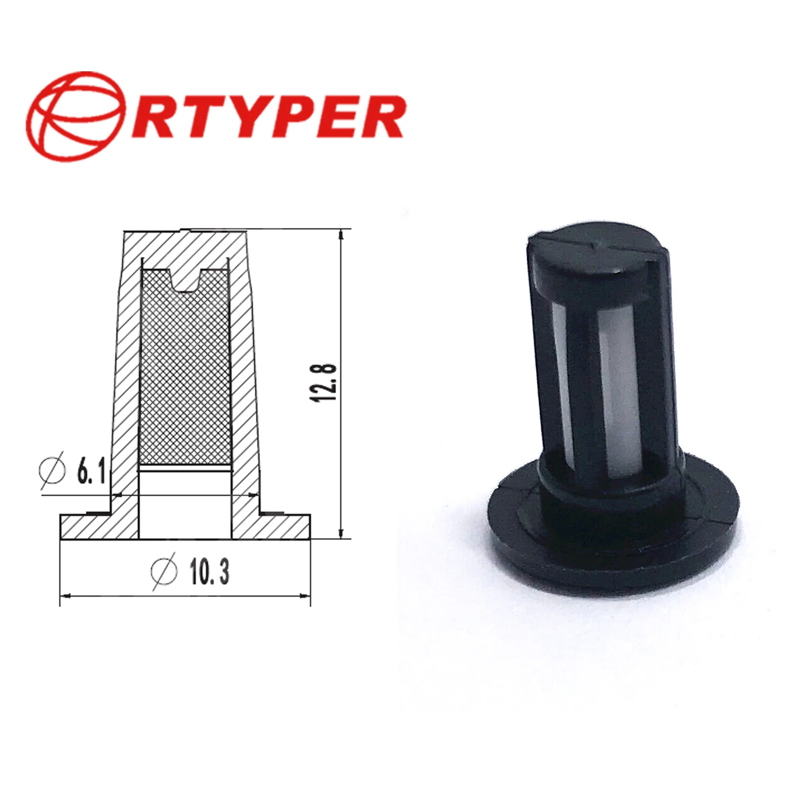 

500PCS 11020 Universal Fuel Injector Micro Basket Filter Seal Kits Repair Parts 12.8*10.3*6.1mm The Best Price