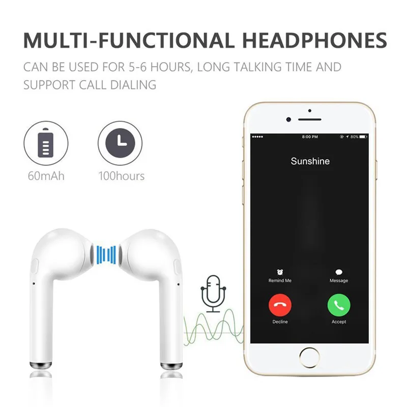 I7S TWS Bluetooth Headphones Portable Wireless Earphones With Charging Box mini bluetooth headsets Universal Type TWS I7S TWS Bluetooth Headphones Portable Wireless Earphones With Charging Box mini bluetooth headsets Universal Type TWS