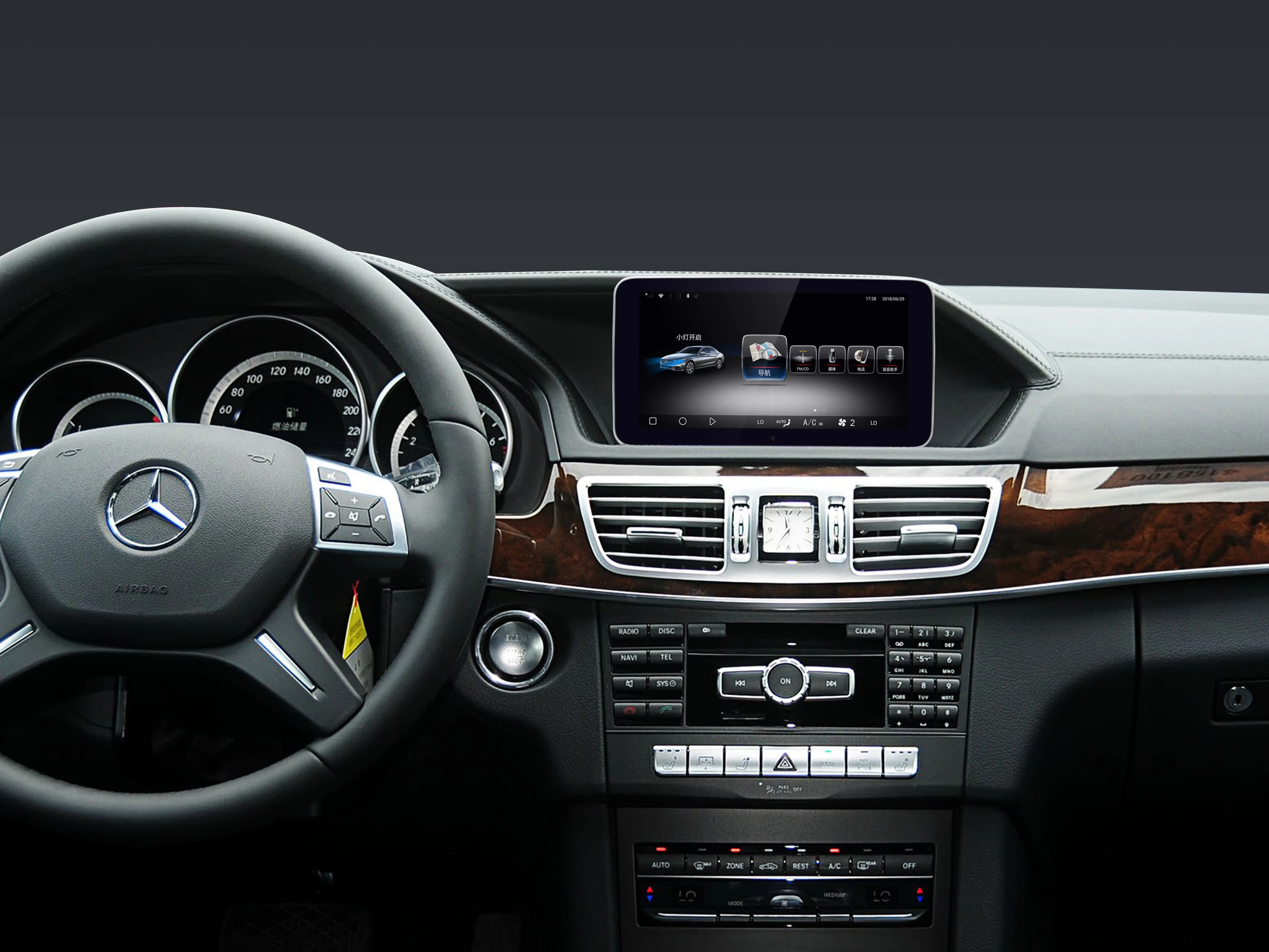 Sale 9.33Inch Android quad core 7.1 3+32GB car dvd for Mercedes-Benz E Class  2015-2016 Autoradio GPS Navigation Car Multimedia Radio 1