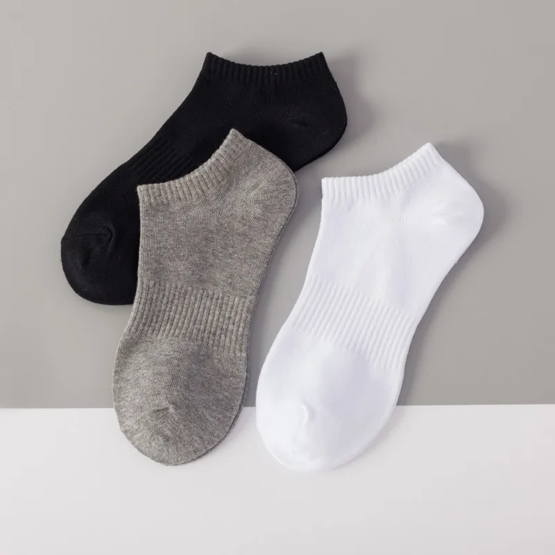 New Men's Short Tube Socks Pure Cotton Color Breathable Deodorant Invisible Outdoor Travel Football Basketball Sports | Мужская
