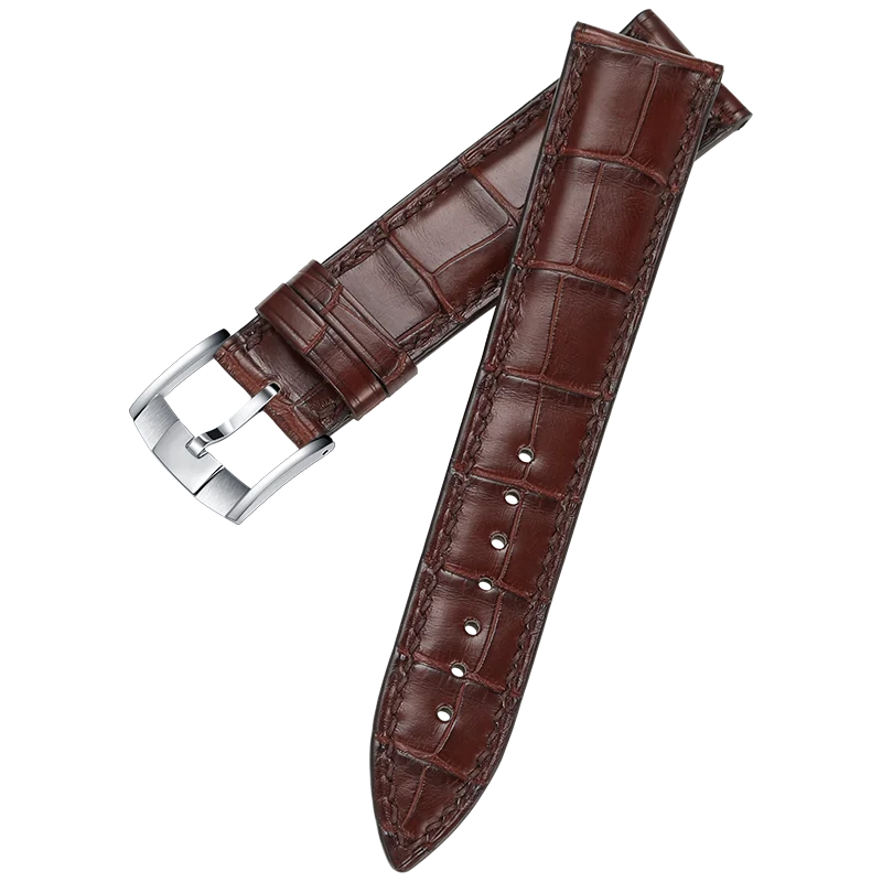 Часы CHIMAERA WatchbandsCustom, ремешок для часов из настоящей французской кожи аллигатора, ремешок для часов, браслет на запястье
