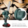 21V 6 Inch Cordless Electric Pruning Saw Wood Spliting Chainsaw Woodworking Garden Orchard Trimming Saw Rechargeable Chain Saw 6