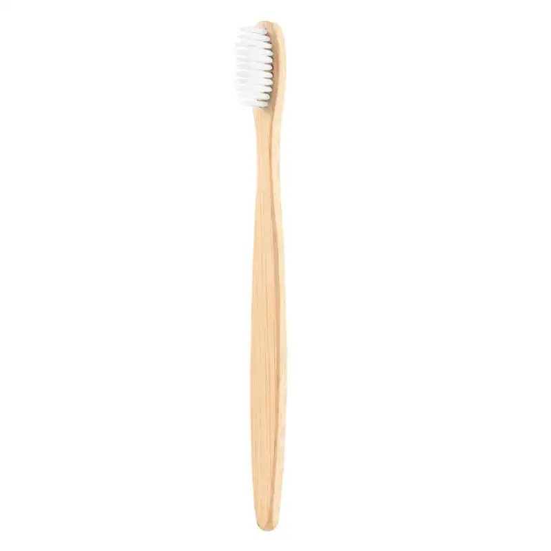 1 Pcs Bamboo Toothbrush Natural Flat Bamboo Handle Soft Bristle Toothbrush Adult Traval Toothbrush Bamboo Products - Цвет: 03