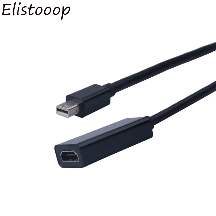 

Elistooop Mini DP DisplayPort Display Port Male to HDMI Female Adapter Converter Cable For Mac Macbook Pro Air