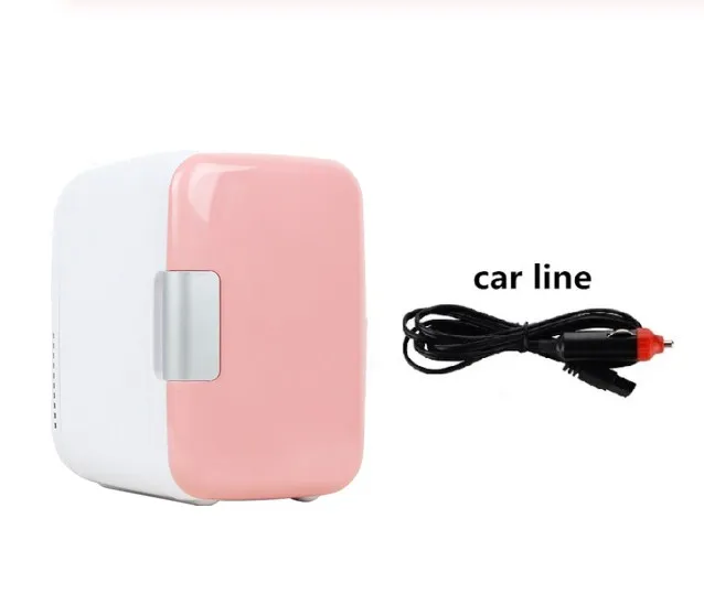 Pink Новинка, 4 л, маска для охлаждения, косметические нагревательные холодильники, холодильник, морозильник, охладители и подогреватели для дома и офиса, Хорошая безопасность, низкий уровень шума - Цвет: Pink