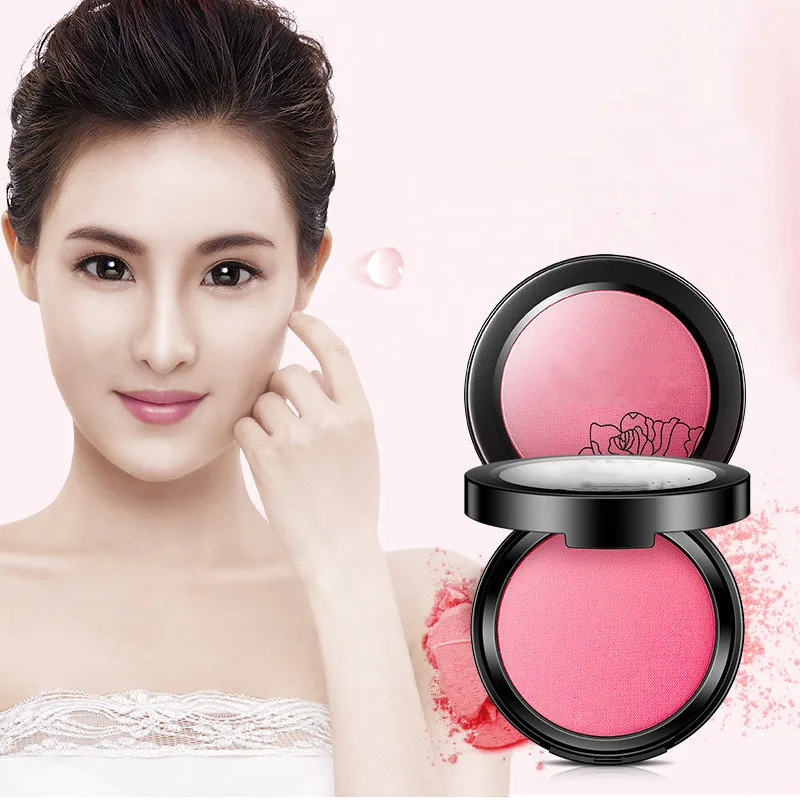 Hot 1 Pc Cream Blush Baked Cheek Face Blusher Texture Baked Blush Face Base Mineral Blusher Palette Blush Makeup
