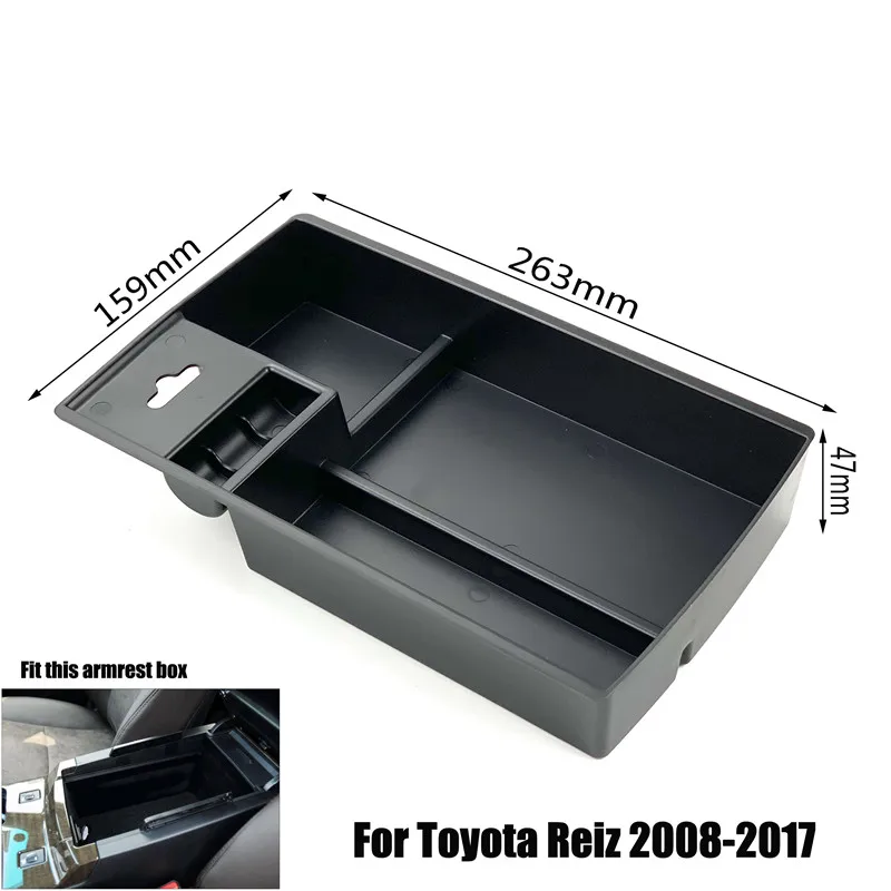 For REIZ 2010-17 Автомобильные аксессуары, центральный подлокотник, коробка для хранения для Toyota Fortuner Hilux Alphard Tundra Sequoia 4Runner Tacoma IZOA C-HR Prius RAV4 - Color Name: For REIZ 2010-17
