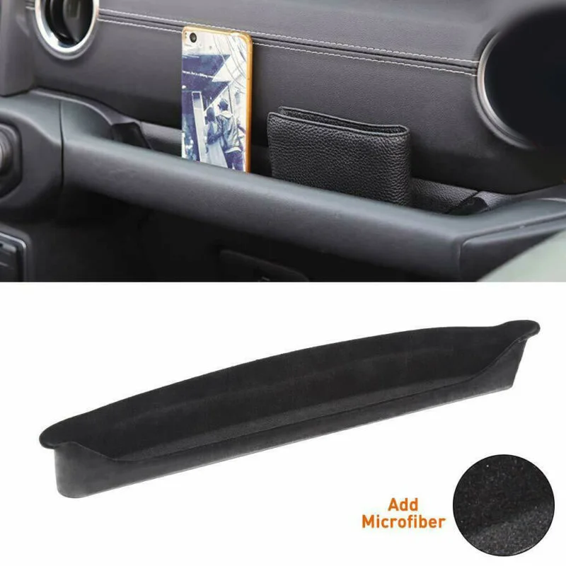 

1pc Passenger Seat Storage Box Tray Grab Black High Quality ABS Material Car Interior Accessory For Jeep Wrangler JL JT