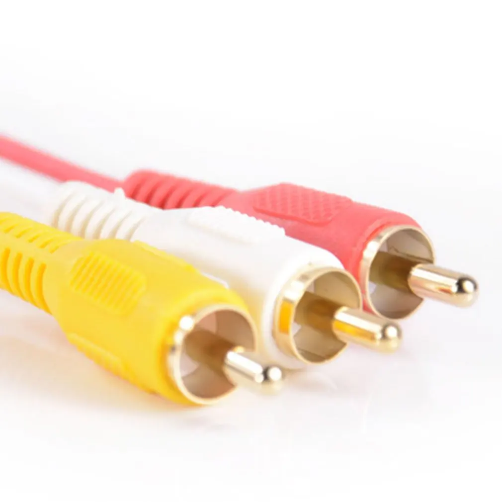 HDMI к 3RCA кабель позолоченный HDMI К AV кабель HDMI к Tri-разница в цвете из-линия аудио кабель «Папа-папа» для ТВ DVD