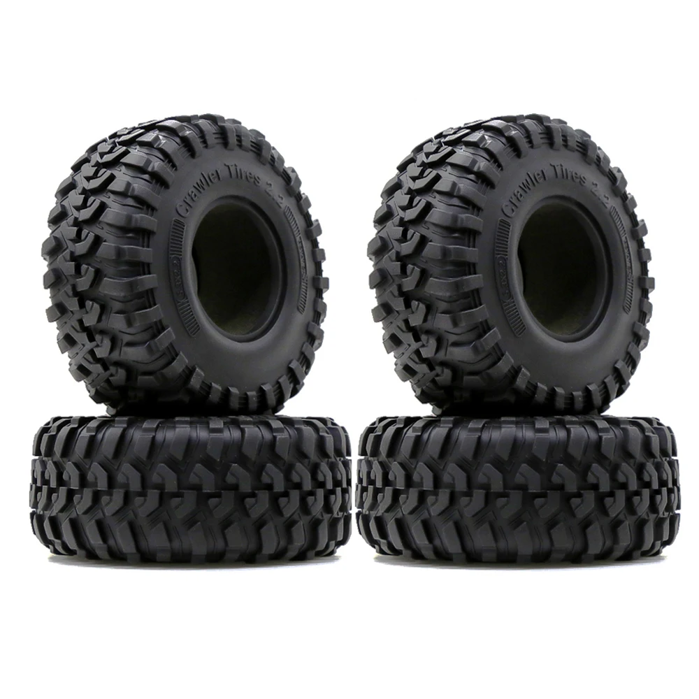 2.2 Inch Rubber Tires Crawler Tyres With Inner Foam For 1/10 RC Car TRX4 SCX10 90047 D90 D110 TF2 RR10 Wraith nitro rc cars