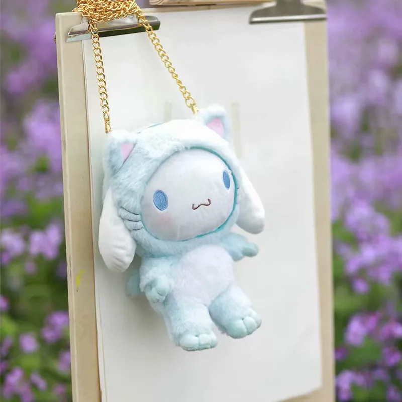 1 шт. Косплей Кот моя мелодия Мягкие плюшевые сумки игрушки cinnamoroll плюшевые кошельки для девочек Подарки - Цвет: cinnamoroll bag