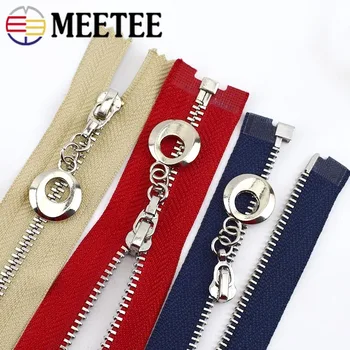 

2/5pcs 20/30cm Close-End 40-70cm Open-End 3# Metal Zipper Silver Tooth Bags Shoes Coat Garment Zip DIY Sewing Accessories ZA093