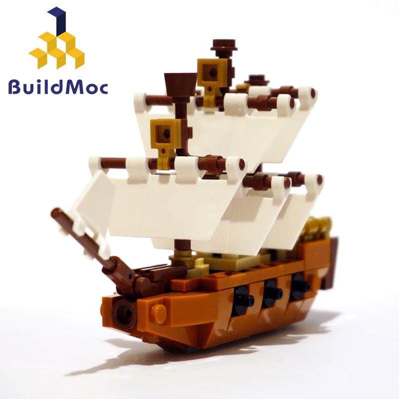 BuildMOC 21313 чередующиеся наборы для сборки кораблей модель круизного корабля лодка DIY Строительные алмазные мини-блоки Набор для детей Детские игрушки