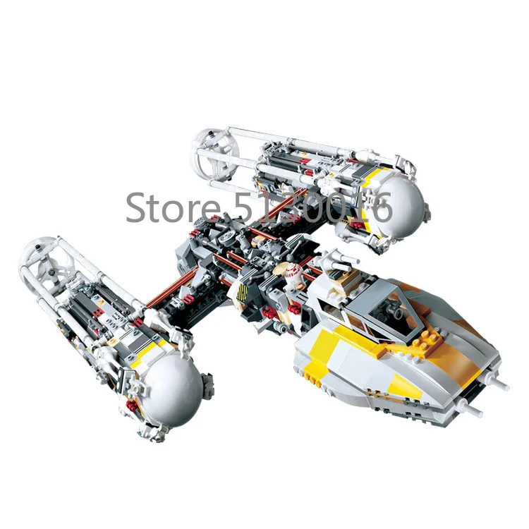05040 Star Wars Fighter Series Y-wing Attack модель космического истребителя строительные блоки 1473 шт совместимые 10134 Кирпичи Игрушки
