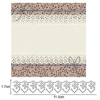 

Lace Stripe Border Metal Cutting Dies Stencils dies for Scrapbooking diy paper album Embossing Dies Cuts Card making Craft dies