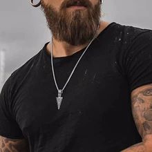 Удивительная цена наконечник стрелы кунай PRIMAL ожерелье для мужчин головной убор ювелирные изделия из нержавеющей стали Племенной серфинга кулон ювелирные изделия