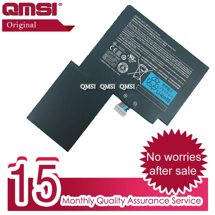 QMSI 11,1 В 3260 мАч AP11B7H AP11B3F аккумулятор подходит для acer Iconia W500 W500P планшетный ПК BT.00303.024 BT.00307.034