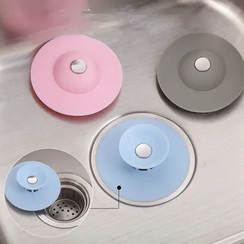 

Sink Bathtub Plug Silicone Gelodor-proof Core Sewer Filter Shower Drain Stopper Strainer Rubber Circle Silicone Plug