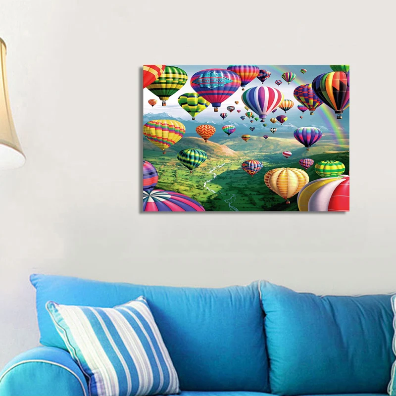 Воздушный шар Алмазная вышивка крестиком ремесло 40*30 см DIY 5D Изысканный | Дом и сад