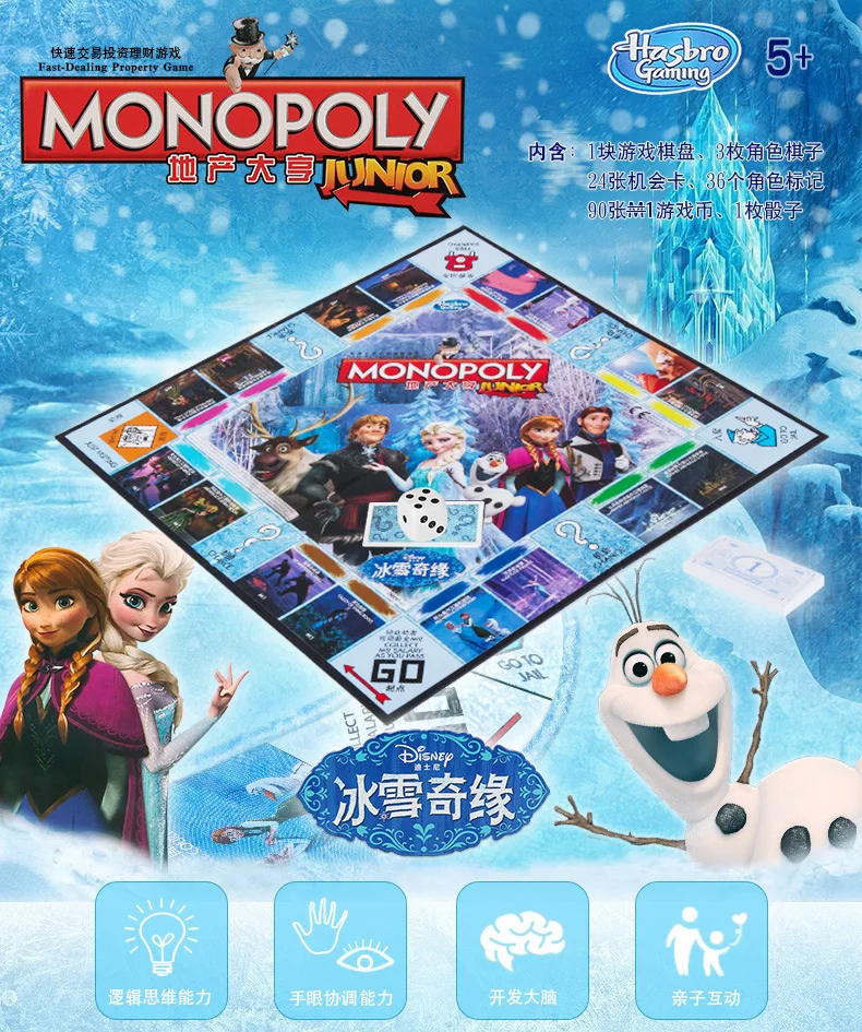 Hasbro замороженная Монополия быстрая торговля торговая игра для взрослых игровой товар китайская/английская версия
