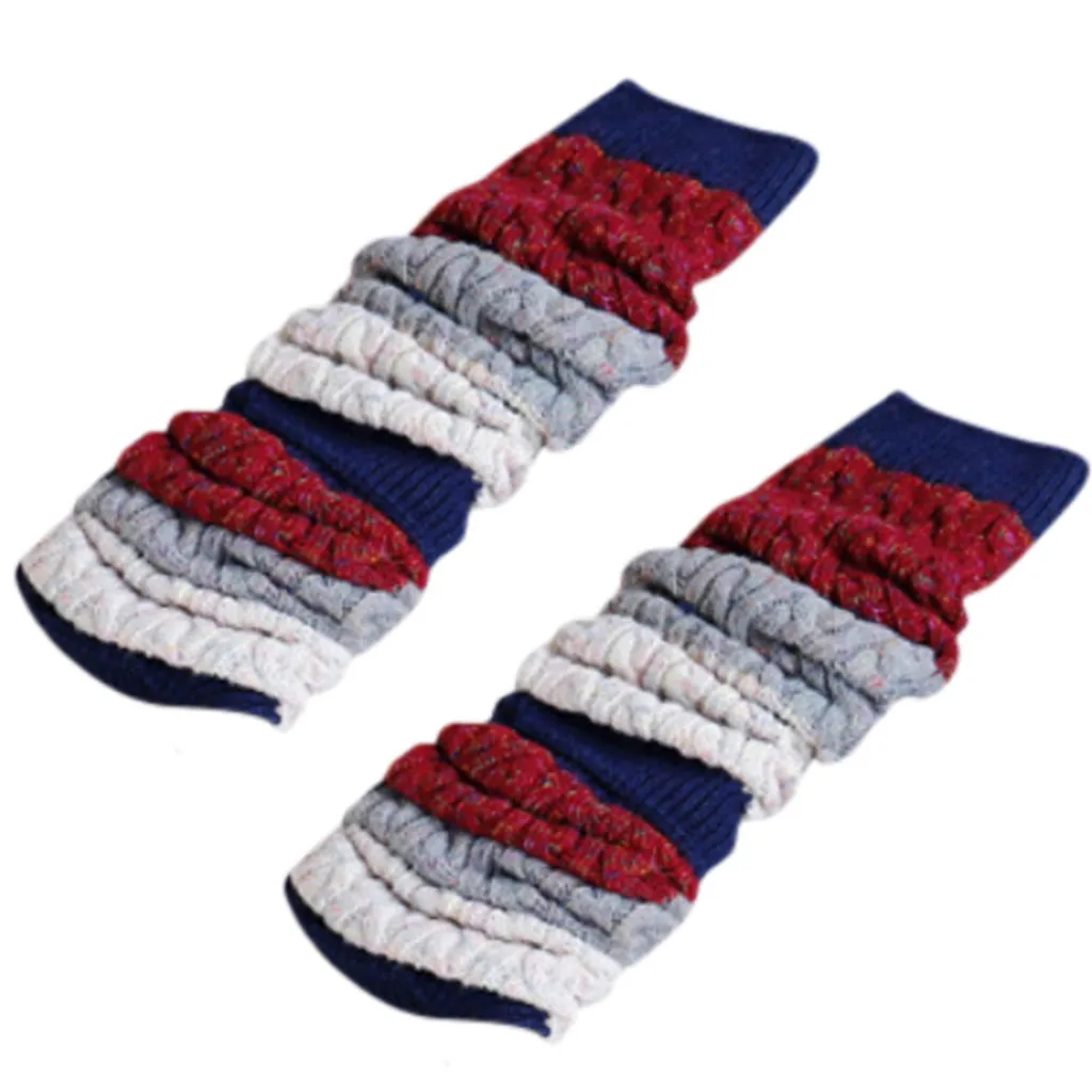 Dark Blue Женские носки, calcetines, для девушек, женщин, до бедра, выше колена, Длинные однотонные чулки, теплые skarpetki - Цвет: Dark Blue