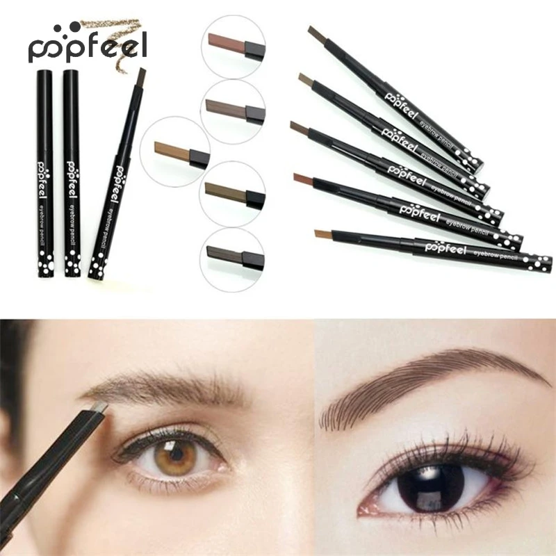 1Pcs Popfeel Rotating Automatic Coffee Eyebrow Pencil Natural Waterproof Long Lasting Brown Gray Eyebrow Enhancer Make Up Tool 1Pcs Popfeel Rotating Automatic Coffee Eyebrow Pencil Natural Waterproof Long Lasting Brown Gray Eyebrow Enhancer Make Up Tool