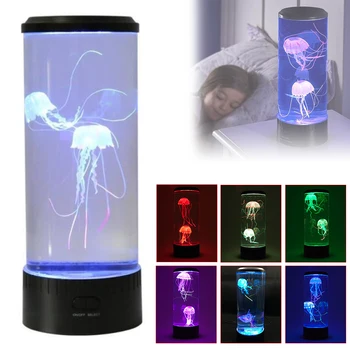 

7 Color Jellyfish Lamp LED Bedside USB Direct Plug-In Bedroom Atmosphere Night Light Multifunctional Bedside Night Light