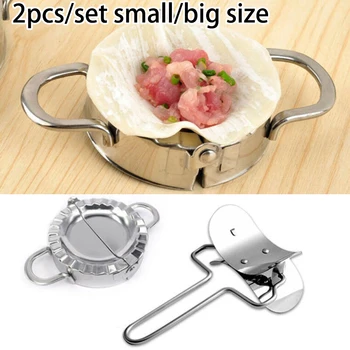 

1 Set Of Dumpling Mould Maker Slicer Cutter Stainless Steel DIY Easy Kitchen Tool Dumpling Jiaozi Mould