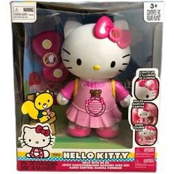 Poupée chat hello kitty originale Kawaii, figurine Anime, télécommande, jouets musicaux pour enfants filles, cadeaux d'anniversaire et de noël 