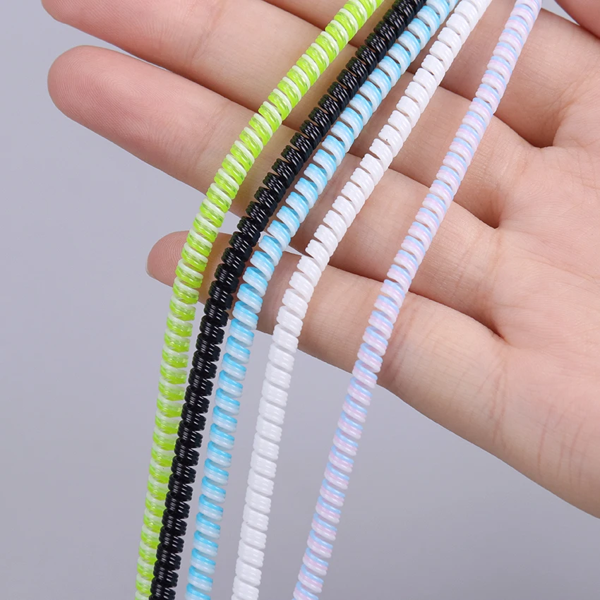 1.4m Color Phone Wire Cord Rope Protector Spring Protection Rope For USB Charging Cable Earphone Data Bobbin Winder
