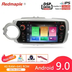 Android 8,0 автомобильный Радио gps навигация мультимедийный плеер для Toyota Yaris 2012-2017 авто стерео аудио DVD wifi головное устройство Bluetooth