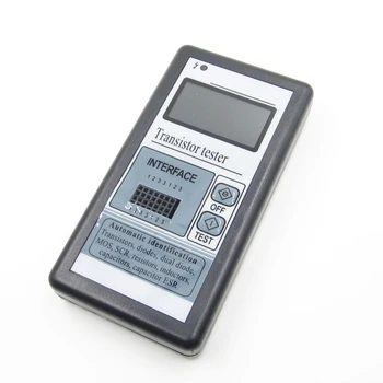 

LCD Backlight Transistor Tester Diode Thyristor Capacitance ESR LCR Meter with Grey Plastic Case