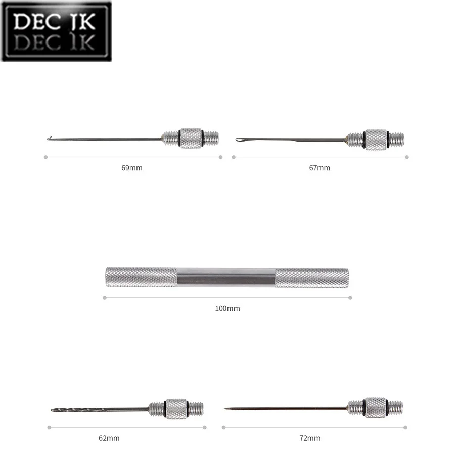 5-в-1 Карп сильным Рыболовная катушка с мультиигловой системой/ящик для инструментов приманка для Бойла дрель Стрингер Fish набор игл с нескользящей подошвой для пар Алюминий сплав ручка