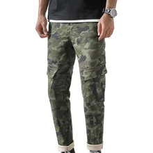 SHUJIN мужские камуфляжные повседневные спортивные штаны стрейч мульти-Хлопковые Штаны для бега мужские тренировочные брюки карго