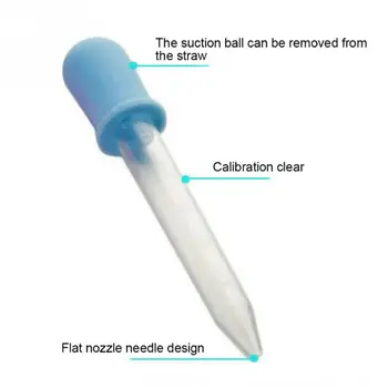 

8 Pcs Baby Dropper Medicine Feeder Silicone Pipette Liquid Food Dropper 5ML D7YD