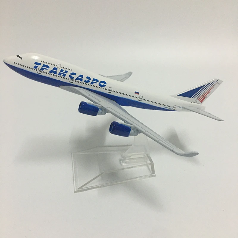 

JASON TUTU 16cm Transaero Boeing b747 Plane Model Airplane Aeroflot Airbus A330 Aircraft Model Diecast Metal 1:400 scale Planes