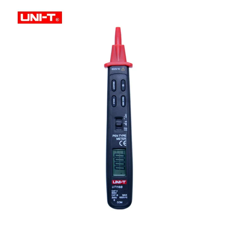 Uni-t Ut118B Цифровой Амперметр мультиметр 3000 отсчетов Ac/dc Ef Функция Ручка Тип