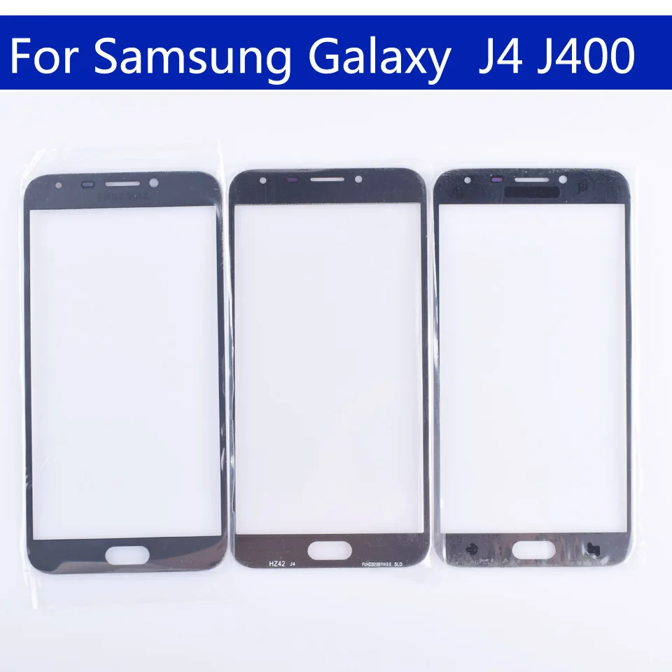 10 шт \ Лот для samsung Galaxy J4 J400 J400F J400F/DS J400G/DS J400G SM-J400F переднее внешнее стекло Замена объектива сенсорного экрана 5,5"