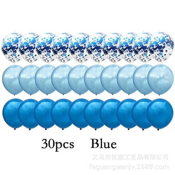 Горячая 30/40 PCs-12-inch конфетти-блестки резиновые шары Праздничная вечеринка Декоративный набор украшений