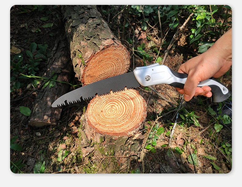 Brand Hand Fold Saw Woodworking Cutting Tools TPR Handle Collapsible Sharp SK5 Steel U-Shaped Turbine Saw