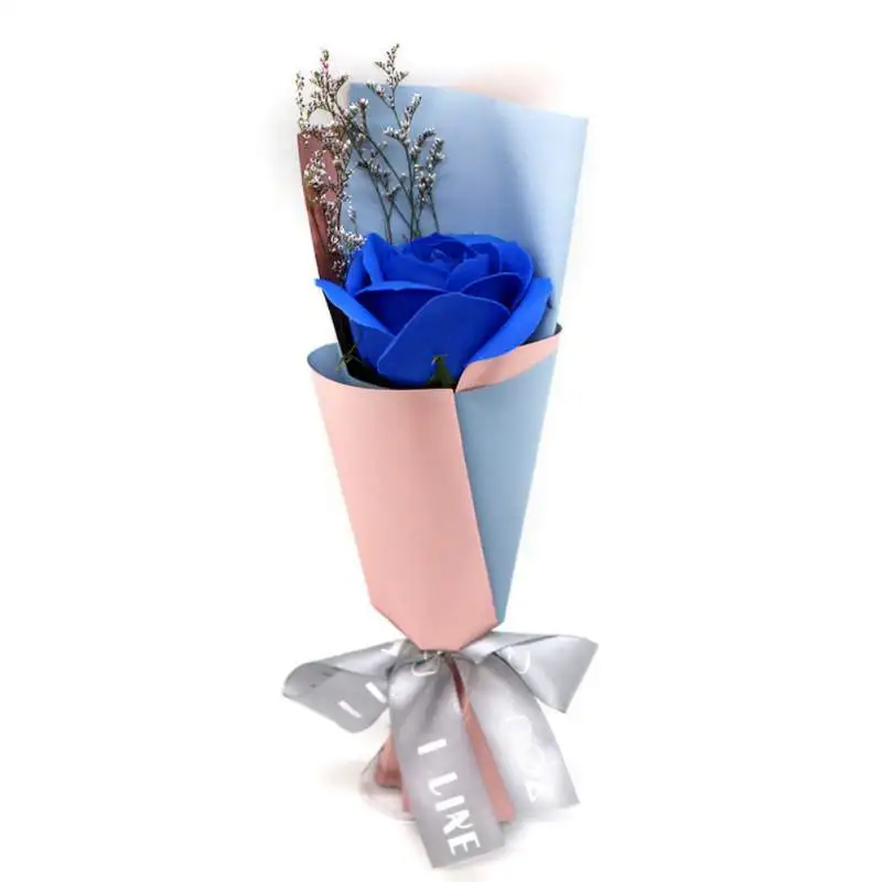 Подарки на день Святого Валентина Красивые Искусственные розы Букет мыло цветок подарочная коробка украшение для юбилея свадьба подарок на день Святого Валентина - Цвет: 2