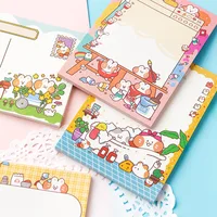 50sheets Korean Cartoon Selling Cute Bunny Cute Memo Pad Small Notebook Student Hand Account Can Tear Memo Message Notebook 2