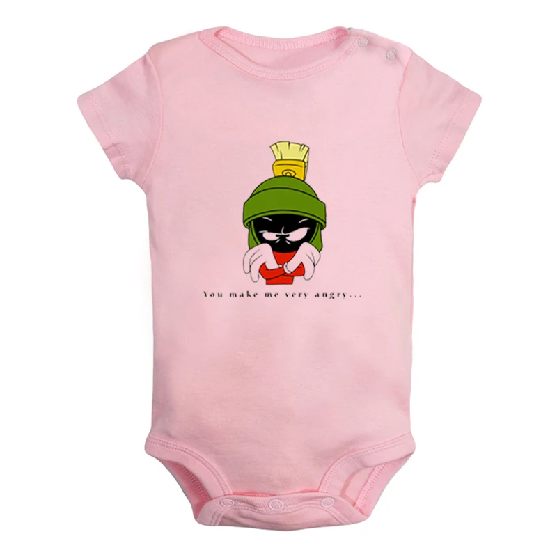 Marvin the Martian/забавные комплекты для новорожденных мальчиков и девочек с изображением героев мультфильма «Мир Уэйнов»; комбинезон с принтом; боди для младенцев